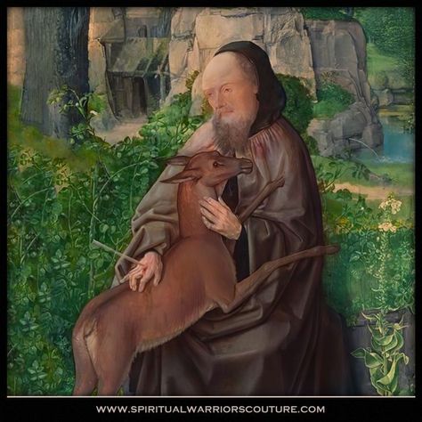 Saint Giles, National Gallery London, St Giles, The Hermit, Spiritual Warrior, Pray For Us, National Gallery, The Saint, Patron Saints