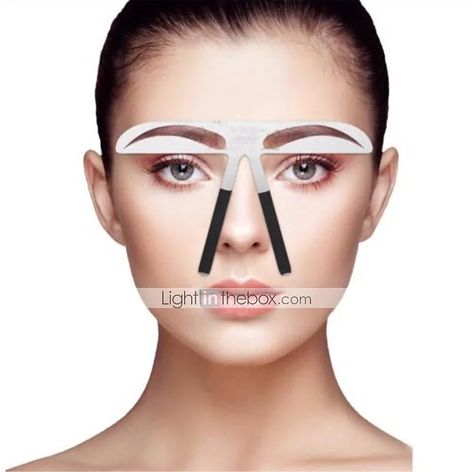 Eyebrow Stencil Professional Level Makeup 1 pcs Stainless Steel Eyebrow / Face Portable / Universal Cosmetic Grooming Supplies Eyebrow Kit Makeup Kit Eyebrow Tattoo Measurement 2021 - US $10.52 Makeup Tools Photography, Uneven Eyebrows, Permanent Eyebrow Tattoo, Tattoo Eye, Brow Stencils, Makeup Tools Products, Eyebrow Grooming, Make Up Tools, Permanent Makeup Eyebrows