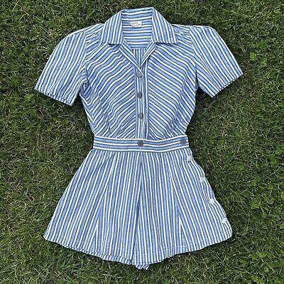 Vintage Playsuit Pattern, 40s Playsuit, 1940s Sportswear, Short Romper Outfit, 1940s Playsuit, Vintage Italian Fashion, Coverall Pattern, 80's Clothes, 1959 Fashion