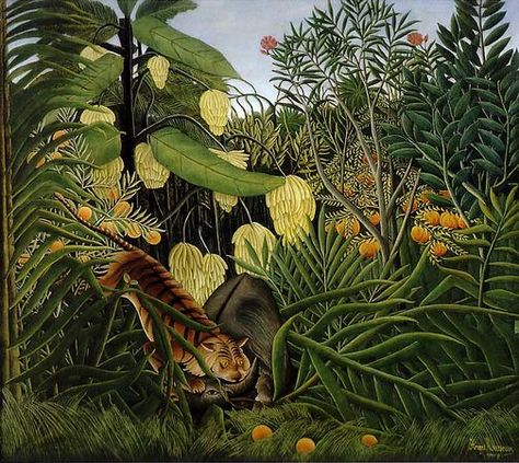 Henri Rousseau Facts for Kids Henry Rousseau, Henri Rousseau Paintings, Buffalo Art Print, Frieze Magazine, Buffalo Art, Jungle Scene, Henri Rousseau, Cleveland Museum Of Art, Paul Klee