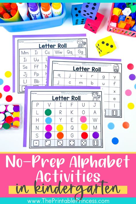 Make learning letters fun and effective with these simple kindergarten alphabet activities, perfect for letter recognition practice anytime of year. #alphabetactivities #kindergartenteacher #iteachk Kindergarten Alphabet Centres, Letter Recognition Activities For Kindergarten, Letter Games For Kindergarten, How To Teach Letter Recognition, Preschool Letter Recognition Activities, Alphabet Centers Kindergarten, Kindergarten Alphabet Activities, Preschool Letter Recognition, Alphabet Recognition Activities