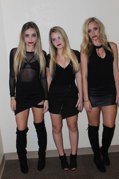 #halloweenmakeup #vampires #college #sorority #group #groupcostume #party #scary #blood #halloween #halloweencostumes #costumes #costume College Sorority, Group Costumes, Halloween Makeup, Sorority, Halloween Costume, Leather Skirt, Halloween Costumes, Halloween, Quotes