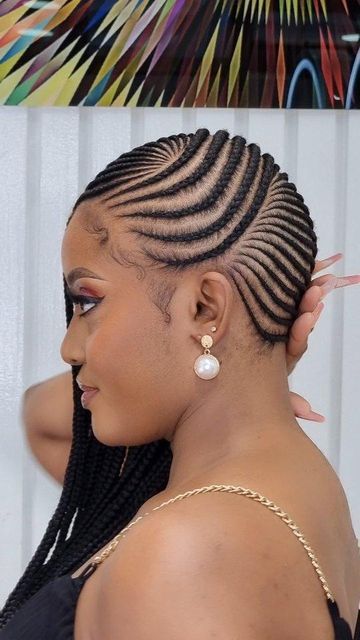 Cornrows For Oval Shaped Face, Mwongezo Lines Hairstyles, Corn Roll Rasta Braids, Lady Cornrows, Issa Rae Cornrows, Big Conrows Lines, Adut Akech Cornrows, All Back Hairstyle Natural Hair, Straight Up Hairstyles