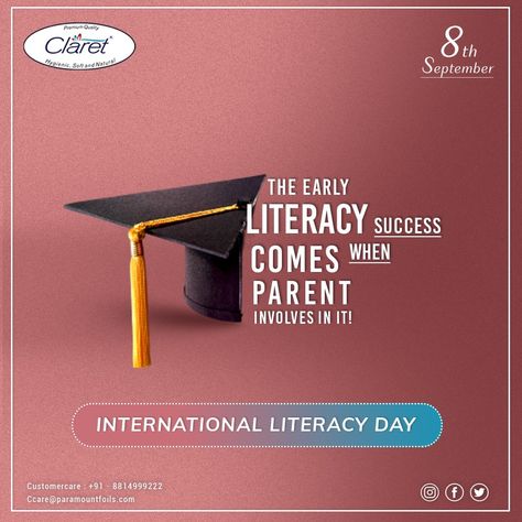 International Literacy Day Creative Ads, Education Day Creative Ads, Literacy Day Creative Ads, College Creative Ads, Education Ads Creative, Creative Education Poster Design, Creative Ads Ideas, 2023 Social Media, 33 Birthday