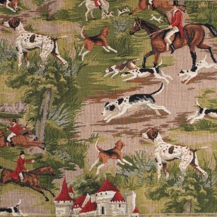 Traditional Country Style Fabric | Horse and Hound Traditional Hunting Scene from Loome Fabrics Fox Hunting Decor, Hunting Drawings, Scene Wallpaper, Hunting Scene, Hunt Scene, Victorian Wallpaper, Equestrian Decor, Interior Wallpaper, Fox Hunting