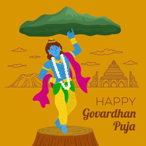 Gowardhan Puja, Happy Govardhan Puja, Happy Govardhan, Govardhan Puja, Flower Rangoli, Ecommerce Design, Ecommerce Website Design, Driving License, Daughter Quotes