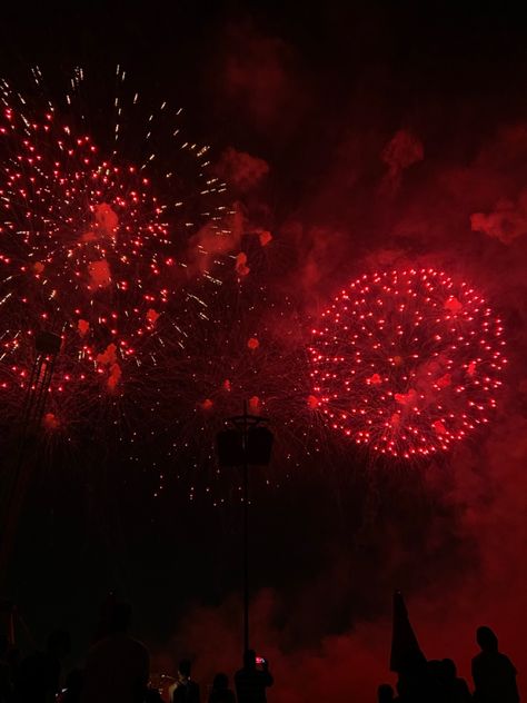 #fireworks #dark #red #strangerthings Red Fireworks Aesthetic, Maroon Red Aesthetic, Rainbow Fireworks, Red Fireworks, Fireworks Aesthetic, Loving Boyfriend, Red Core, Dark Feeds, Color Boards