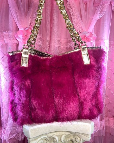 Fluffy Purse, Betsy Johnson Bags, Betsy Johnson Purses, Black And White Bags, Faux Fur Purse, Faux Fur Bag, Betsey Johnson Purses, Fur Purse, Juicy Couture Purse