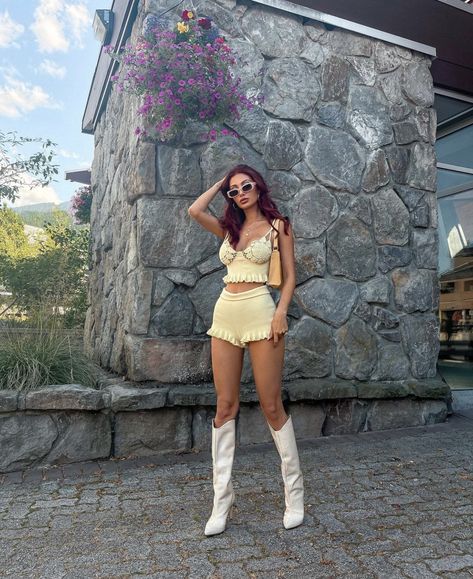 Francesca Farago, Paige Lorenze Stagecoach, Festival Outfits Rave, Outfits Rave, Betty Boop Cartoon, Instagram Summer, Whistler, Summer 24, Cowgirl Boots