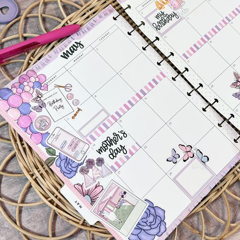 Month Planning, Planner Themes, Lay Outs, 2024 Planner, Planner Spread, Planner Decorating, Planner Layout, Beltane, The Happy Planner