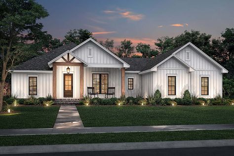 Country, Farmhouse, Ranch House Plan 80806 with 3 Beds, 3 Baths, 2 Car Garage Elevation Bedroom Country, Country Ranch, American House Plans, Ranch Style House Plans, American Houses, Farmhouse Style House Plans, American House, Country House Plan, Farmhouse House