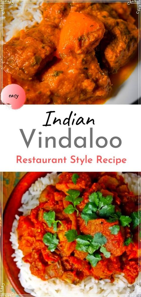 Looking for an authentic Indian recipe for Vindaloo Curry? I love a good curry and I’ve had many different verions of Vindaloo, both homecooked and at restaurants. This restaurant-style recipe for Indian Pork Vindaloo is my personal favourite. The vindaloo sauce will blow your socks of. Serve with a side of Raita Indian Pork, Vindaloo Sauce, Pork Vindaloo, Vindaloo Curry, Vindaloo Recipe, Indian Sauces, Indian Cuisine Recipes, Recipe For Pork, Pork Curry