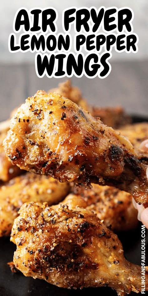 Looking for easy appetizer ideas? These lemon pepper Air Fryer Wings may be just what you're looking for! They're super crispy on the outside, juicy on the inside, and coated with just the right amount of lemon pepper seasoning. Give this appetizer recipe a try! Lemon Pepper Chicken Wings Recipe Air Fryer, Air Fryer Lemon Pepper Wings, Lemon Pepper Chicken Wings Recipe, Making Sweet Potato Fries, Easy Chicken Wing Recipes, Pepper Chicken Wings, Super Bowl Appetizers, Air Fry Chicken Wings, Recipes Instapot