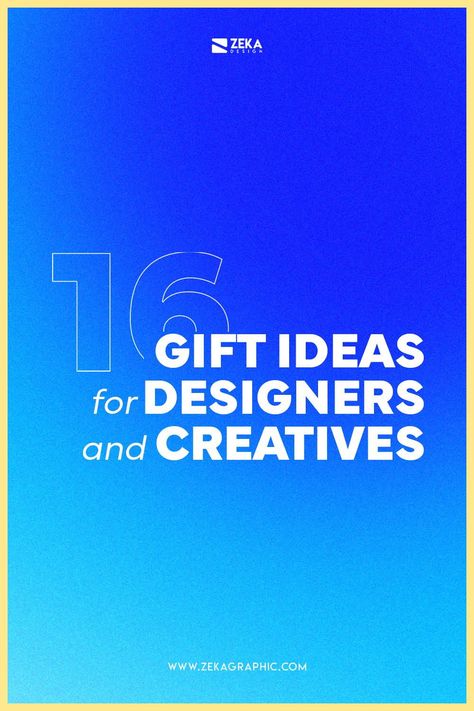 Looking for a great gift for a designer or artist? You have found the post you were looking for, on this article I show you 16 incredible gift ideas in tech, books, office and art that graphic designers and creatives will love! #design #graphicdesign #art #gift #tech Graphic Design Resources and design tips Gift For Graphic Designer, Tech Graphic Design, Graphic Designer Ideas, Logo Tips, Graphic Design Gifts, Tech Books, Logo Design Love, Poster Design Layout, Logo Design Tutorial