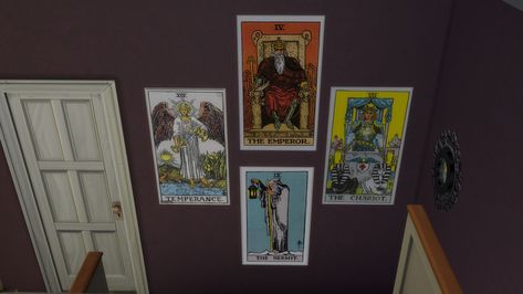 Sims 4 Tarot Cc, Tarot Poster, The Hanged Man, Rider Waite, Cc Finds, Sims 2, Sims Cc, Tarot Card, Tarot Cards