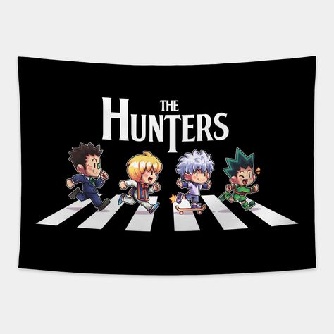 The best Hunters ♥ -- Choose from our vast selection of tapestries to match with your desired size to make the perfect custom tapestry. Pick your favorite: Movies, TV Shows, Art, and so much more! Available in small, medium, large. Perfect for decorations in apartments, bedrooms, and dorm rooms. Hunter X Hunter Room Decor, Pattern Examples, Hxh Room Decor, Anime Rooms, Hunter Hunter, Hxh Characters, Hunter Anime, Mario Art, Cute Bedroom Decor