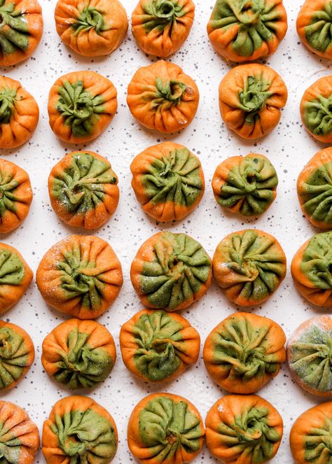 Sweet and Spicy Turkey and Pumpkin Dumplings — Eat Cho Food Pumpkin Dumplings, Korean Meals, Turkey And Dumplings, Cookbook Club, Roasted Kabocha Squash, Spicy Turkey, Dumpling Dough, Recipe Pumpkin, Homemade Dumplings