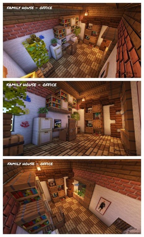 Minecraft Cottage Decoration, Minecraft Art Studio Ideas, Minecraft Interior Design Big House, Office Ideas Minecraft, Ways To Decorate Minecraft House, Office Minecraft Ideas, Minecraft Pantry, Minecraft School Ideas, Minecraft Office Ideas