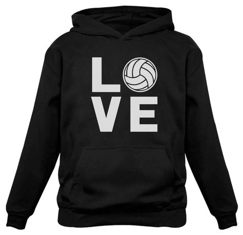 PRICES MAY VARY. 50% Polyester, 50% Cotton Made in the USA Pull On closure Machine Wash Hoodies for teen girls and women; Love volleyball. Great casual wear for players and fans of the game Gift ideas for birthday, christmas or a present for any occasion; makes a nice gift for your daughter, niece and granddaughter who are into volleyball. A fun way to celebrate this special day Feature: quality basic wear printed garment; Comfort style made of friendly material, soft, comfortable and breathable Volleyball Sweatshirts, Volleyball Hoodie, Indoor Beach, Love Volleyball, Women's Volleyball, Volleyball Training, Baseball Hoodie, Coaching Volleyball, Volleyball Gifts