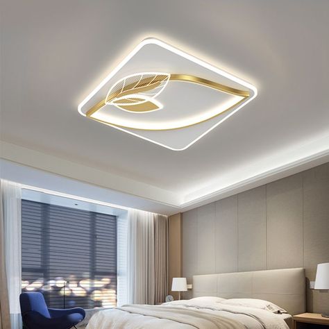 Modern Nordic Minimalist Ceiling Lights Leaf Design Led Lights For Living Room Bedroom Simple Ceiling Design Bedroom, Ceiling Design For Bedroom Simple, Hall Ceiling Design Modern, Minimalist Ceiling Light, Arch Designs, Bedroom Pop Design, Simple Ceiling Design, Window Nook, New Ceiling Design