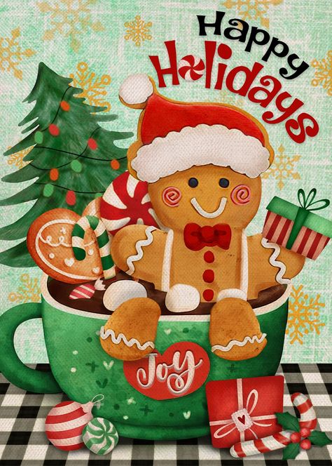 Christmas Diamonds, Christmas Gingerbread Men, Outside Decorations, Christmas Gif, Christmas Drawing, Art Kits, Christmas Gingerbread, Christmas Wallpaper, Christmas Joy