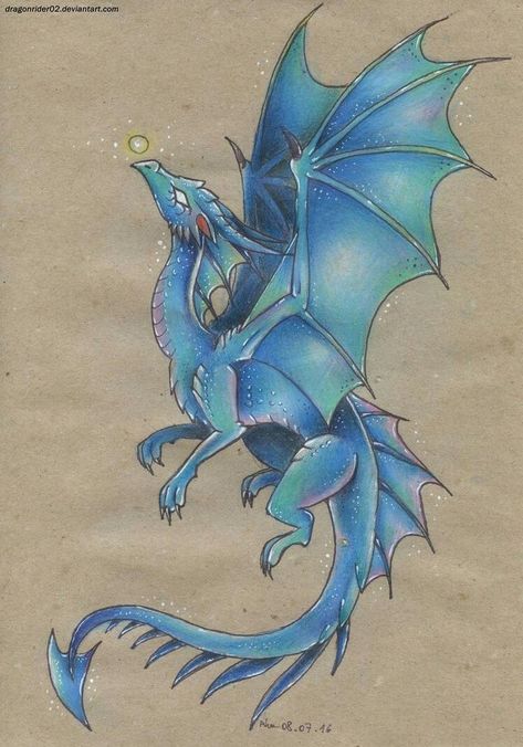 Easy Dragon Painting, Blue Dragon Drawing, Dragon Painting Easy, Mythical Dragon Tattoo, Dragon Drawing Easy, Easy Dragon Drawings, Dragon Tattoo Ideas, Dragon Drawings, Cute Dragon Drawing