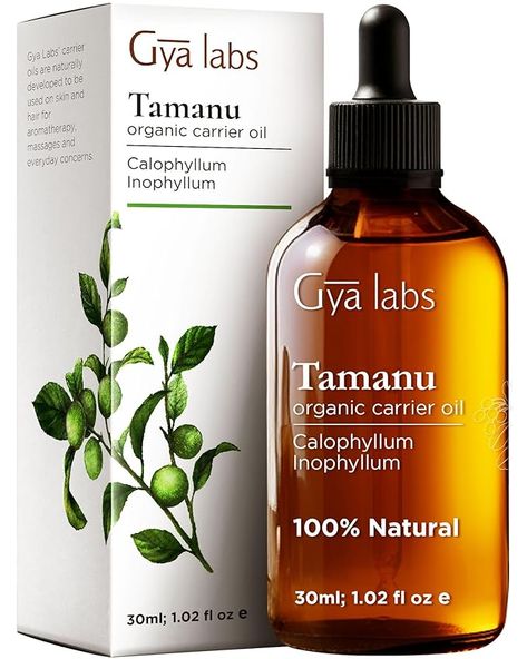 Amazon.com: Gya Labs Organic Tamanu Oil for Skin, Face - 100% Natural Organic Cold Pressed Unrefined for Hair, Soothing & Renewing (1 fl oz) : Health & Household Moisturizing Body Oil, Oil For Skin, Tamanu Oil, Oil For Hair, Carrier Oil, Beauty Oil, Oil Moisturizer, Facial Moisturizers, Diy Recipes