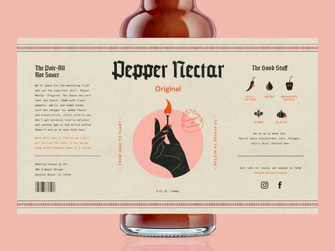 Packaging Box Design, Packaging Labels Design, Packaging Design Inspiration, Packaging Labels, Food Packaging, Bottle Design, Brand Packaging, Hot Sauce, Label Design