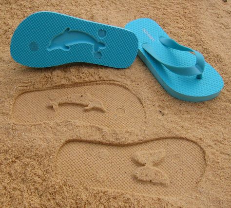 Custom Sand Imprint Flip Flops Your Design No by FlipSideFlipFlops, $19.95 Flip Flops Aesthetic, Dolphin Party, Custom Flip Flops, Beach Toys, Unique Things, Beach Fun, Summer Of Love, Summer Aesthetic, Beach Style