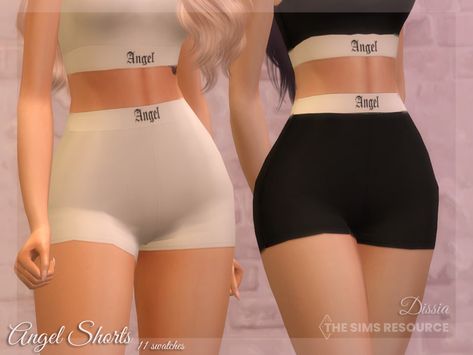 Dissia's Angel Shorts Sims 4 Spandex Shorts, Biker Shorts Sims 4 Cc, Sims 4 Gym Shorts, Cc Shorts Sims 4, Sims 4 Cc Nike Pro Shorts, Sims 4 Cc Pants Shorts, Sims 4 Cc Clothes Female Shorts, Simlish Cc Sims 4, Ts4 Shorts Cc