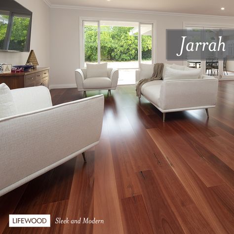 Jarrah flooring renovation adds natural elegance to family home. Red Floors, Dark Floorboards, Flooring Renovation, Best Wood Flooring, Dark Wooden Floor, Timber Floor, Red Floor, Dark Floors, Flooring Projects