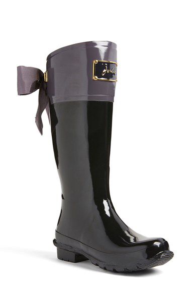 Joules Joules 'Evedon' Rain Boot (Women) available at #Nordstrom Joules Rain Boots, Boots With Bows, Women Rain Boots, Nordstrom Boots, Party Boots, Cute Rain Boots, Rain Boots Women, Bow Boots, Wellies Boots