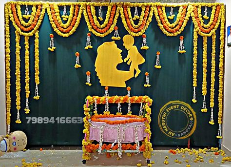 #sreemantam #namakaranam #weddingdecoretion #rangunillu #pellikuturidecors #Nandyal Traditional Cradle Ceremony Decorations, Sreemantam Decoration At Home, Panchmasi Decorations Idea, Uyala Function Decoration, Uyyala Decoration At Home, Cradle Decoration At Home, 21st Day Decoration Ideas Indian, Uyyala Function Decoration At Home, Baby Naming Ceremony Decorations At Home