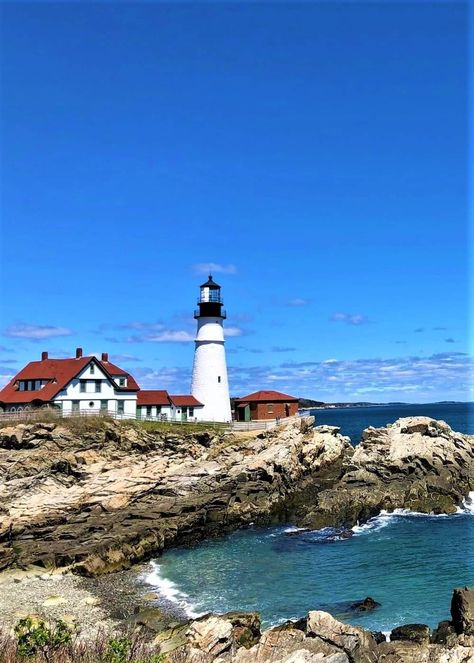 Portland Head Light, Maine, USA Portland Head Lighthouse Maine, Portland Head Lighthouse, Lighthouse Maine, Portland Head Light, Maine Lighthouses, Lighthouse Photos, Lighthouse Pictures, Maine Usa, Head Light