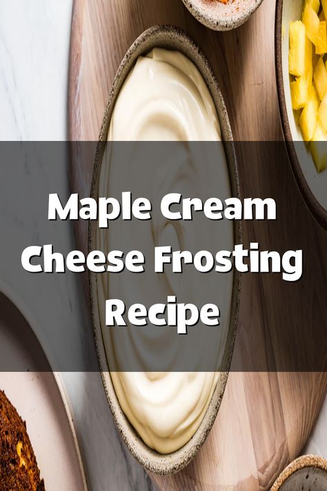 Maple Cream Cheese Frosting Recipe Cream Cheese Frosting Recipes, Maple Caramel, Cream Cheese Butter, Maple Cream Cheese Frosting, Maple Cream Cheese, Cheese Frosting Recipe, Cheese Butter, Maple Cream, Cream Cheese Frosting Recipe