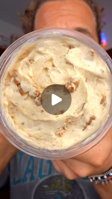 Ninja Creami Recipes | High Protein | Ice Cream on Instagram: "🍨 285 Cal Apple Pie Protein Ice Cream  Video Credit: @theflexibledietinglifestyle   Follow @creamiwrld for more daily recipes!  It’s officially that time of the year… BASIC season 💁🏻‍♂️ And so today we have the Apple Pie Protein Ice Cream which is DECADENT for only 285 Calories and 36g Protein for the WHOLE Pint!  ✅ Macros for the Whole Pint: 285 Cals, 33g Carbs, 1g Fat, 36g Protein  ✳️ Ingredients: 240g Fairlife Fat Free Milk 30g Vanilla Whey/Casein Blend Protein Powder (I use @flex_brands aka my brand aka the best protein powder for recipes in the world 🌎 “FDL” saves you 15%!) 8g Sugar Free/Fat Free White Chocolate Pudding Mix 5g Zero Cal Sweetener of your choice Pinch of Sea Salt Ground Cinnamon Tiny bit of Nutmeg (be ca High Protein Ice Cream, White Chocolate Pudding, Protein Ice Cream Recipe, Ice Cream Videos, Sherbet Recipes, Protein Ice Cream, Best Protein Powder, Ninja Creami, Protein Desserts