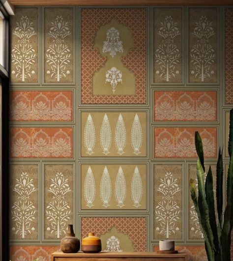 Sabyasachi Wallpaper, Pondicherry, Decorative Wall, Art Diy, Mood Boards, Wall Design, Art Wallpaper, Home Interior Design, House Plans