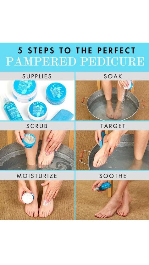 Pedicure for beautiful skincare Self Pedicure, Pedicure Steps, Perfect Pedicure, Pedicure Tips, Pamper Days, Diy Pedicure, Pedicure Supplies, Self Love Tattoo, Hand And Foot Care