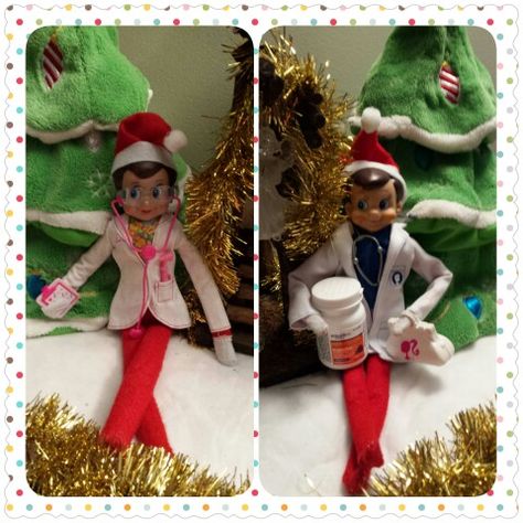 Flu time! Get well soon Get Well Soon, Get Well, Elf On The Shelf, Elf, Shelves, Holiday Decor, Home Decor, Home Décor