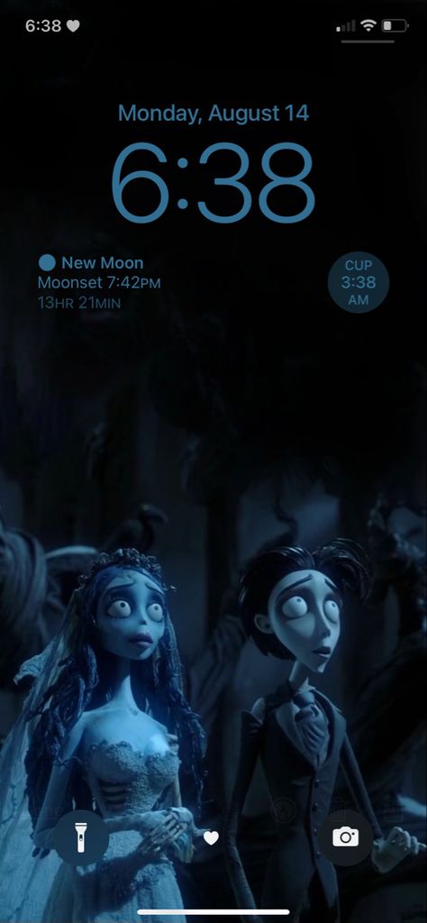 Corpse Bride Lockscreen, Corpse Bride, Phone Themes, New Moon, Moon