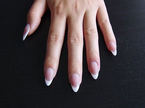 Almond Nails French, Acrylic Nail Shapes, Almond Shape Nails, French Acrylic Nails, Almond Acrylic Nails, Super Nails, Her Nails, Almond Shape, Popular Nails