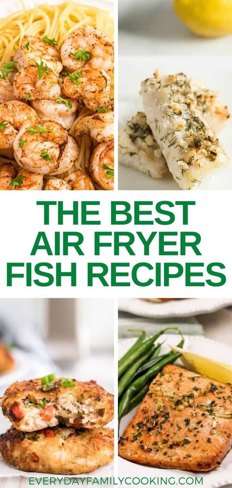 Air Fry Fish Recipe, Grouper Fish Recipes, Grouper Recipes, Air Fried Fish, Air Fryer Fish Recipes, The Best Air Fryer, Air Fryer Fish, Fish Dinner Recipes, Shell Fish