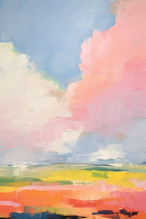 Cette impression d'art abstrait présente une superbe peinture d'un paysage coloré et d'un ciel rempli de nuages. Utilisant une histoire aux couleurs vives et une technique impressionniste, ce tableau est à la fois calme et vivifiant et apportera une touche chic à n'importe quelle pièce. Que vous préfériez un style de décoration traditionnel, moderne, bohème, campagnard, cottagecore, maximaliste ou minimaliste, cette oeuvre d'art joyeuse est une impression parfaite pour un mur de galerie, dans votre salon, votre chambre à coucher ou dans n'importe quel endroit spécial de votre maison. Une fois que vous aurez acheté cette oeuvre d'art, vous serez dirigé vers un lien où vous pourrez télécharger instantanément les fichiers à imprimer. L'illustration originale mesure 61 x 91,4 cm et toutes les Cottagecore Maximalist, Farmhouse Cottagecore, Abstract Landscape Art, Landscape Art Print, Landscape Art Painting, Boho Farmhouse, Abstract Landscapes, Abstract Art Landscape, Color Story