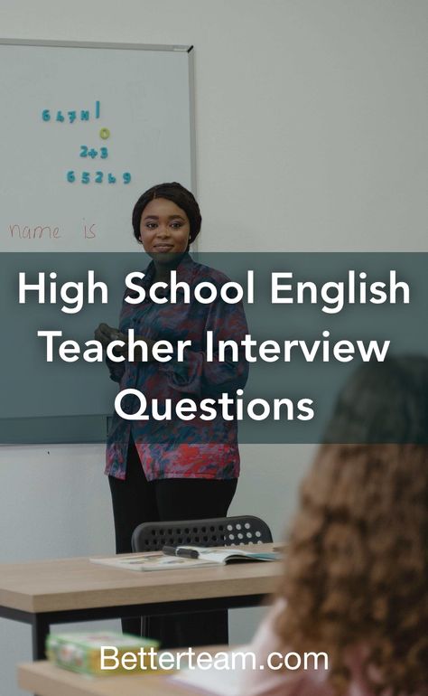 High School Interview Questions, English Teacher Interview Questions, School Interview Questions, Teacher Interview Questions, High School English Teacher, Teacher Interview, Teacher Job, Teacher Interviews, School Interview