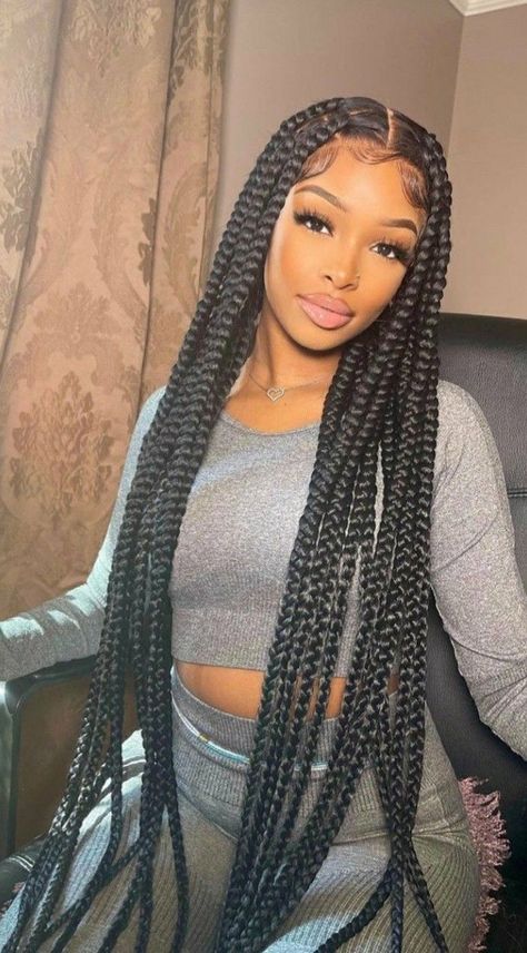 SAV=FL to keep updated for more collection every week. #boxbraid #goddessbraids #braids #longhairstyle #braidedhairstyles Colored Senegalese Twist, Long Knotless Braids, Sengalese Twists, Real Estate Investment Trust, Goddess Braids Hairstyles, No Heat Hairstyles, Hair Lotion, Hot Hair Styles, Synthetic Hair Extensions