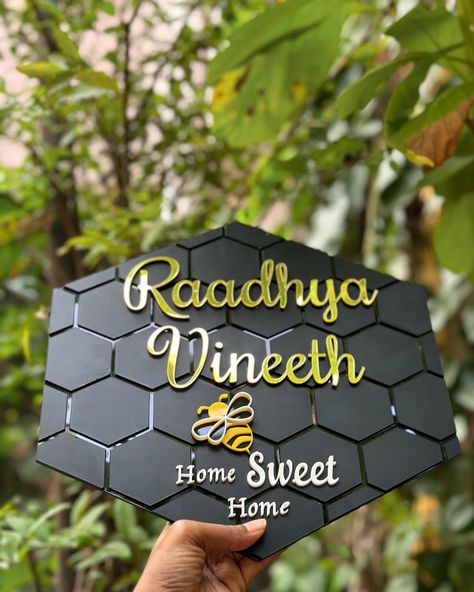 Home name plates ideas