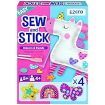 Unicorn Sewing, Felt Stickers, Kids Sewing Kit, Kids Motor Skills, Easy Arts And Crafts, 5 Minute Crafts Videos, Sewing Kit, Easy Crafts For Kids, Kits For Kids