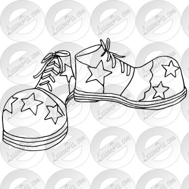 Clown Shoes Clown Shoes Drawing, Clown Outline, 2024 Sketchbook, Outline Ideas, Shoes Clipart, Sketchbook Challenge, Clown Shoes, Shoes Drawing, Art Things