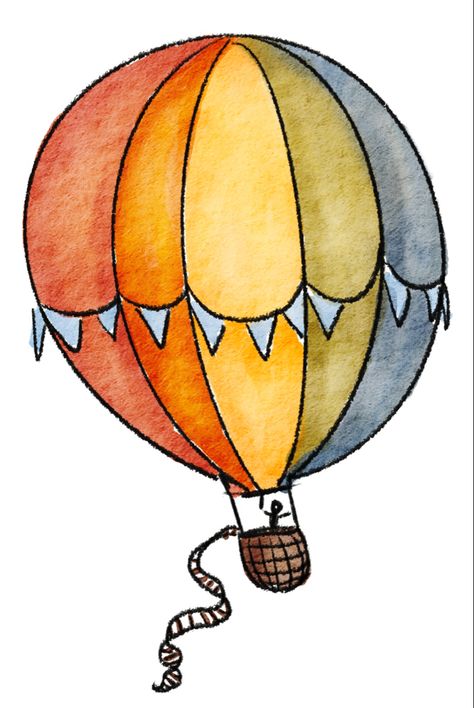 Learn how to draw a hot air balloon! #hotairballoons #drawing #drawingideas Hotairballoon Drawing, Draw A Hot Air Balloon, Hot Air Balloon Drawing, Balloon Drawing, Drawing Tutorials For Kids, Sketch Notes, Learn How To Draw, Drawing Tutorials, Art Club