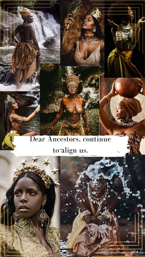 Sangoma Spiritual Art, Black Holistic Aesthetic, African American Spirituality, African Spirituality Aesthetic, Black Women Spirituality, Goddess Beauty Aesthetic, Ancestors Spiritual Art, Black Divine Feminine, Victorian Witch Aesthetic